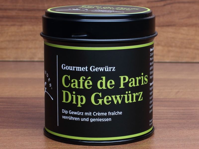 Café de Paris Dip Gewürz Kräuter Butter mit Crème fraîche verrühren